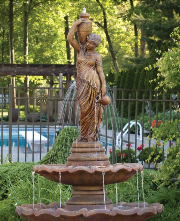 Masarelli Tow Tiered Large Grecian Lady Fountain