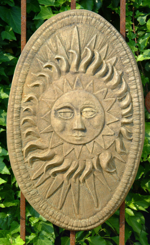 Unique Stone Oval Sun Plaque